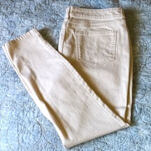 Women's Cream Skinny Jeans